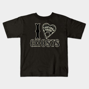 Fantasma House Paranormal I LOVE GHOSTS Kids T-Shirt